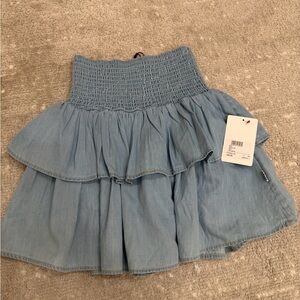 Molo Light Blue Layered Skirt